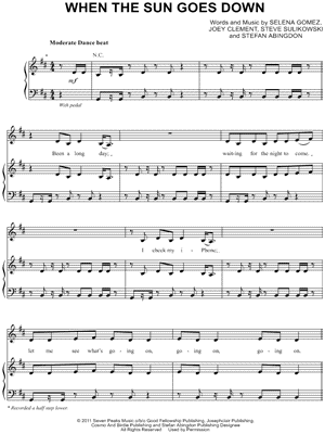 When the Sun Goes Down