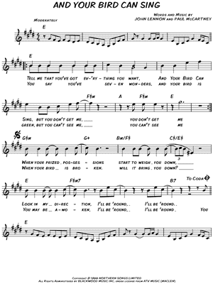 And Your Bird Can Sing