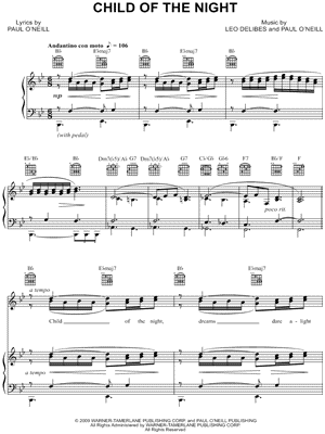 Child of the Night by Trans-Siberian Orchestra - Sheet Music