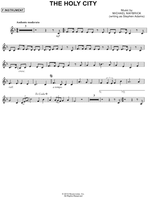 The Holy City - F Instrument
