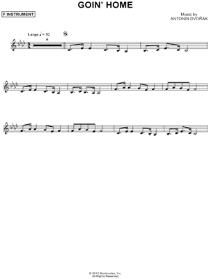 Goin' Home - F Instrument