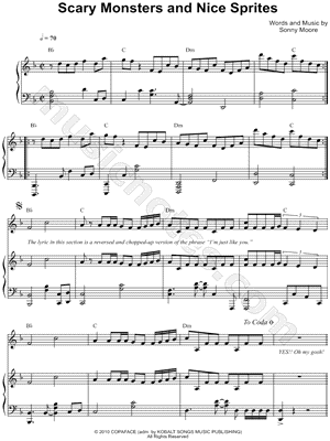 Scary Monsters and Nice Sprites