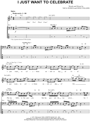 I Just Want To Celebrate