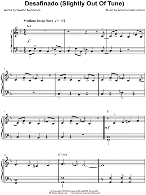 Desafinado (Slightly Out of Tune)