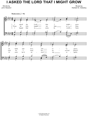 I Asked the Lord That I Might Grow