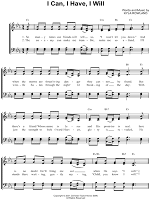 I Can, I Have, I Will