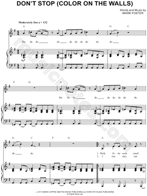 Don't Stop (Color on the Walls)