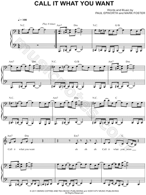 Call It What You Want