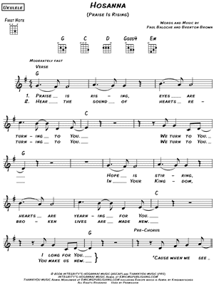 Hosanna (Praise Is Rising)