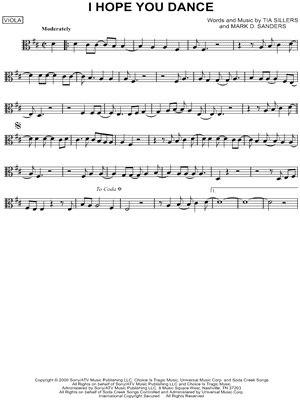 I Hope You Dance by Lee Ann Womack - Sheet Music