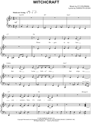 Witchcraft by Cy Coleman - Sheet Music