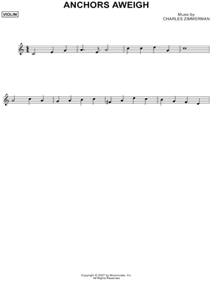 Anchors Aweigh - Violin