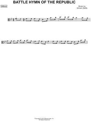 Battle Hymn of the Republic - Viola