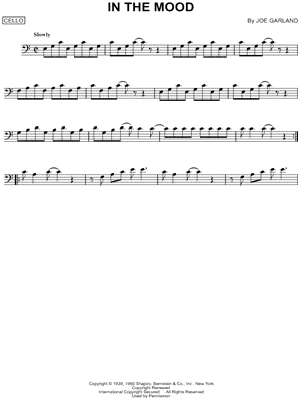 In the Mood by Glenn Miller - Sheet Music