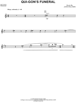 Qui-Gon's Funeral - Flute