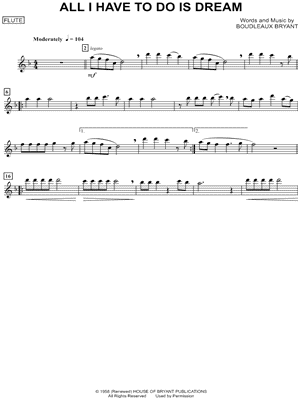 All I Have To Do Is Dream - Flute