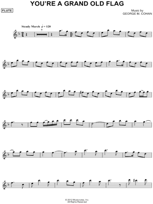 You're a Grand Old Flag - Flute