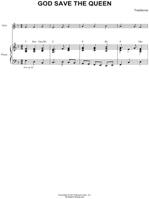 God Save the Queen - Piano Accompaniment