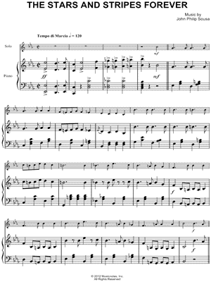 The Stars and Stripes Forever [abridged] - Piano Accompaniment