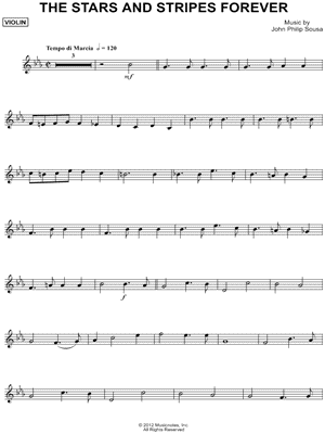 The Stars and Stripes Forever [abridged] - Violin