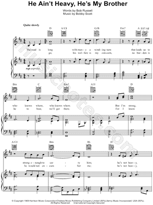 He Ain't Heavy, He's My Brother