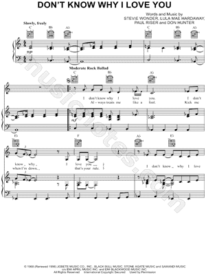 Don't Know Why I Love You