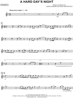 A Hard Day's Night - Trumpet