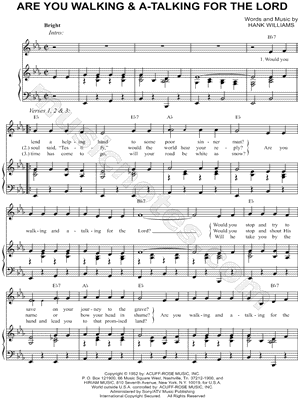 Are You Walking & A-Talking for the Lord