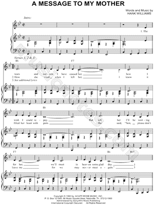 A Message To My Mother