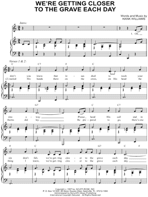 We're Getting Closer To the Grave Each Day