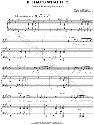 If That's What It Is