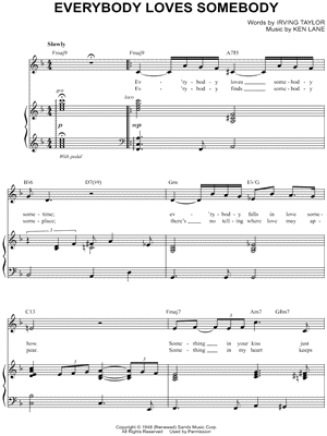 Everybody Loves Somebody