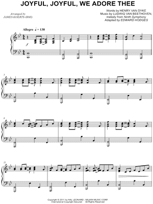 Joyful, Joyful, We Adore Thee