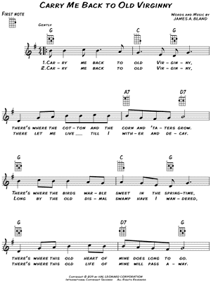 Carry Me Back to Old Virginny