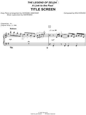 The Legend of Zelda™: A Link to the Past™ Title Screen