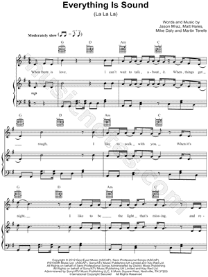 Everything Is Sound (La La La)