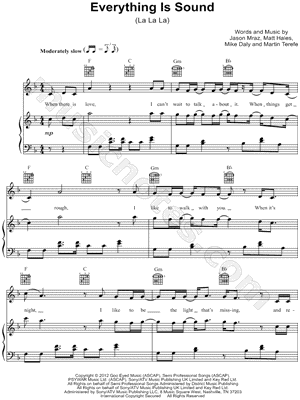 Everything Is Sound (La La La)