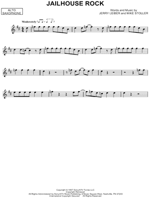 Jailhouse Rock by Elvis Presley - Sheet Music