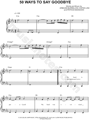 50 Ways To Say Goodbye