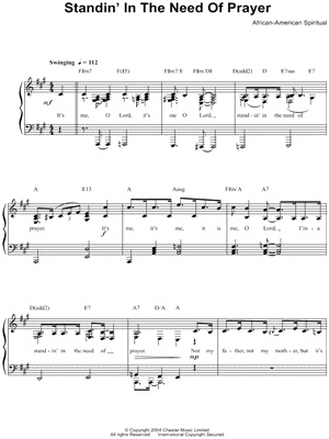 Standin' in the Need of Prayer