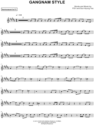 Gangnam Style - Eb Instrument