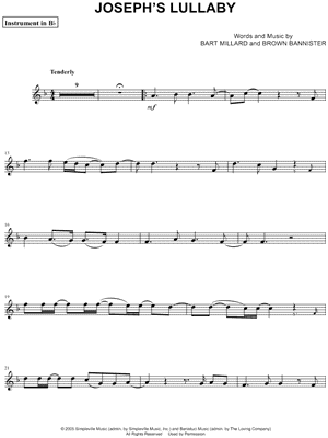 Joseph's Lullaby - Bb Instrument