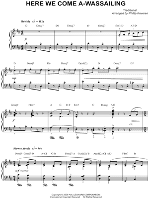 Here We Come a-Wassailing