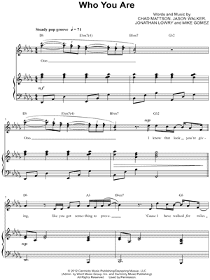 Who You Are by Unspoken - Sheet Music