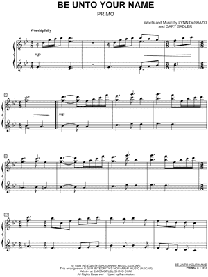 Be Unto Your Name