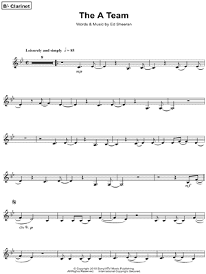 The A Team by Ed Sheeran - Sheet Music
