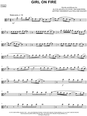 Girl on Fire - Viola