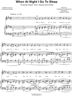 Abends will ich schlafen gehen