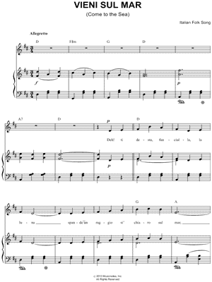 Vieni Sul Mar (Come To the Sea)