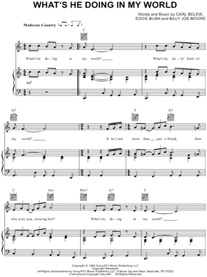 What's He Doing In My World